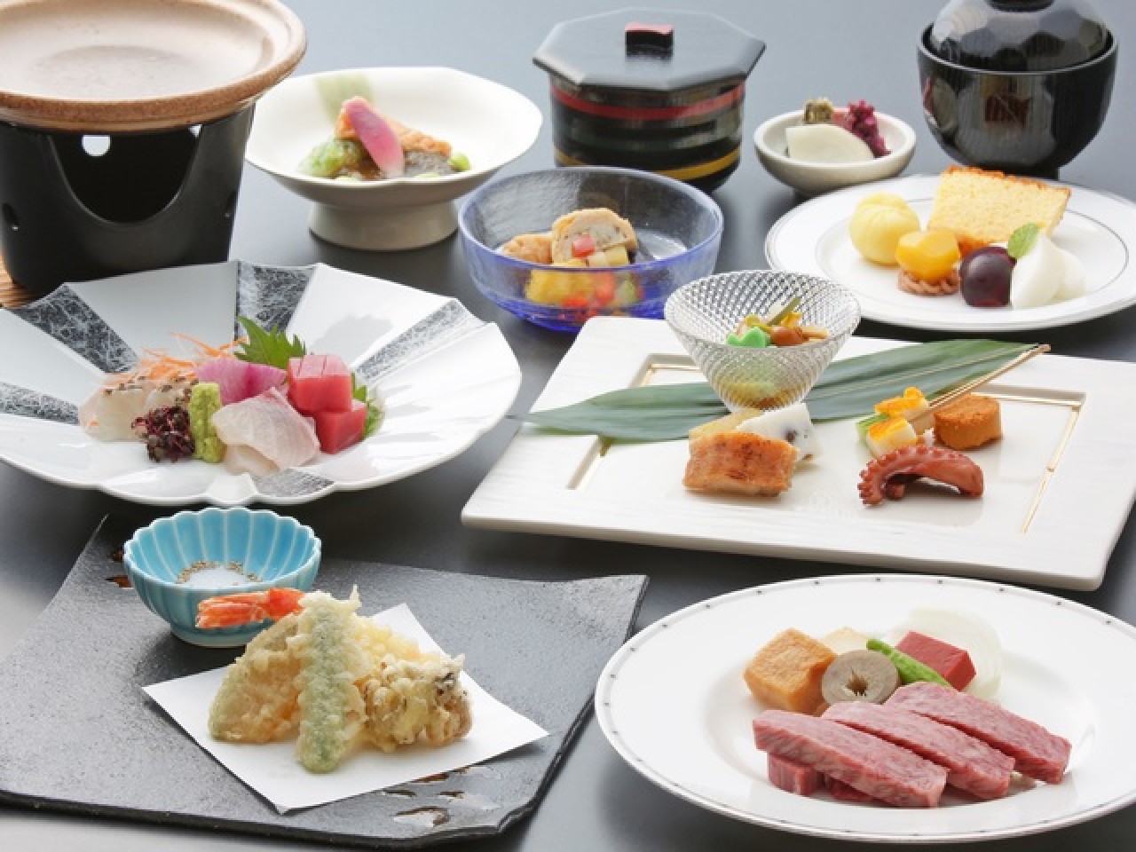 【特選】旬会席×近江牛陶板焼きプラン｜ちょっと贅沢1泊2食プラン