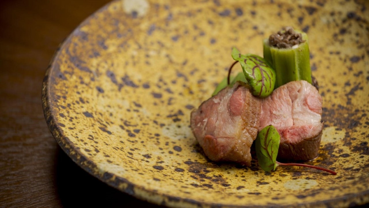 夕食一例　沖縄の食材満載のフランス料理