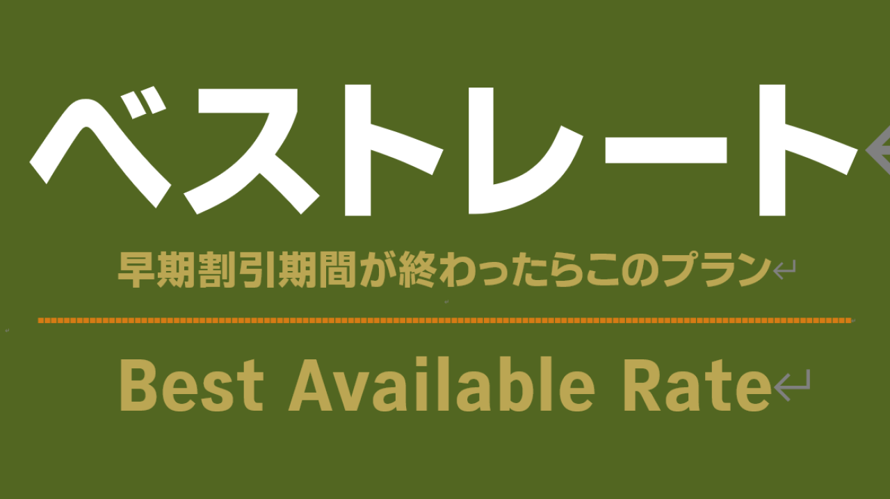 早期割引期間が終わったらこちらのプラン