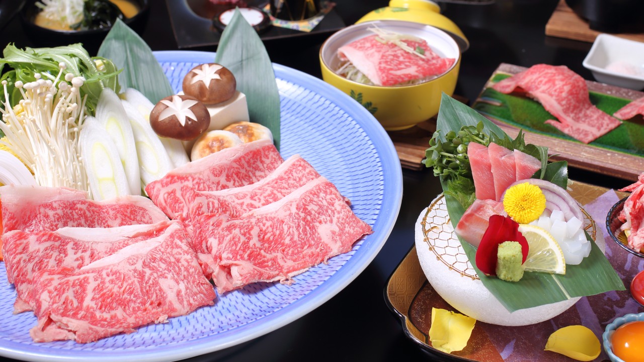 ☆【1泊2食付】わかやま名産！本場の黒毛和牛を堪能できる熊野牛づくし会席 ☆南紀白浜から15分