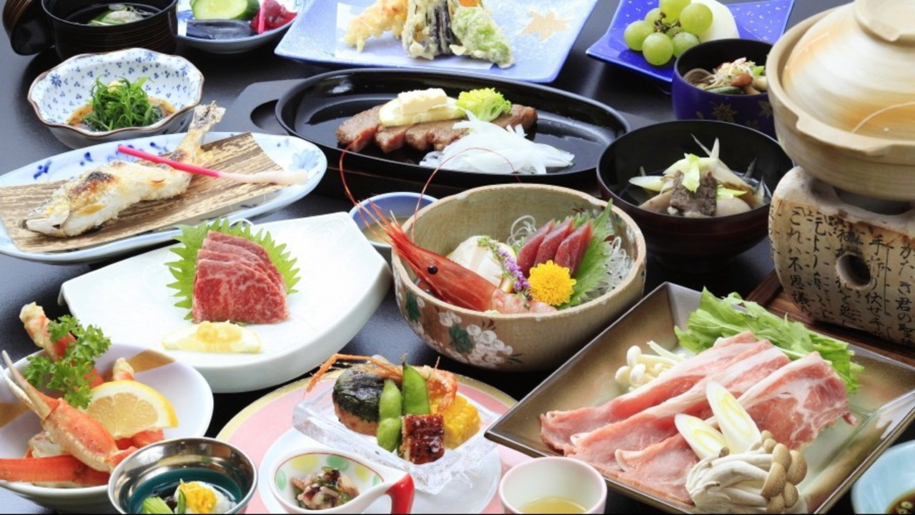 ◆ご夕食/最上牛ステーキを中心に真心込めたお料理をご用意いたします※イメージ