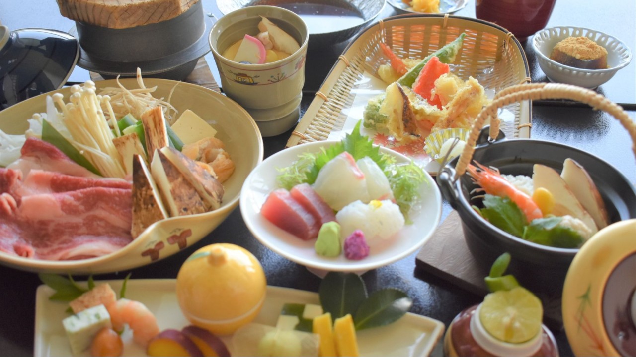 松茸づくし会席一例