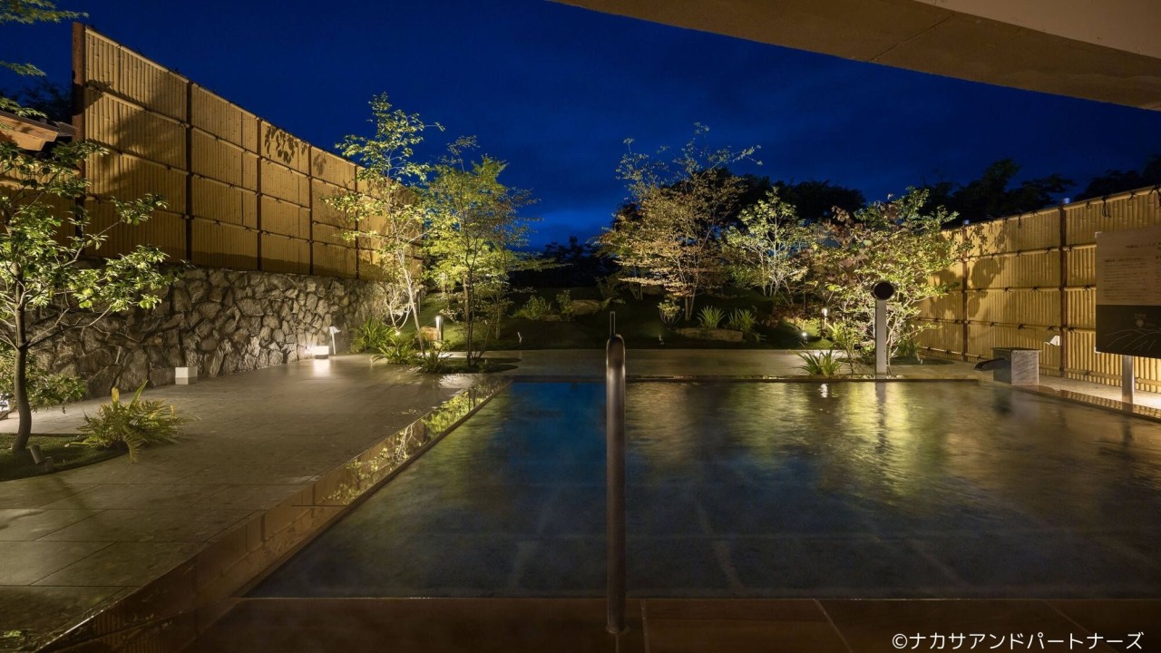 ■夢しずくの大浴場|露天風呂