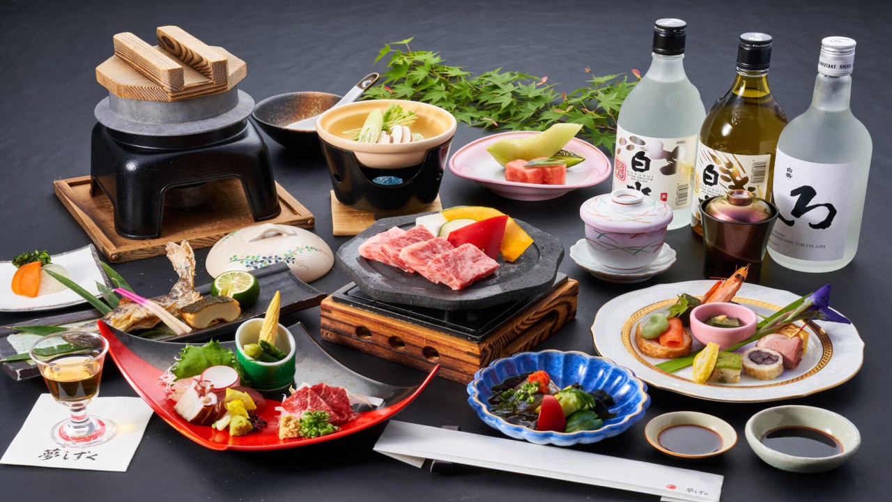 ■スタンダード会席｜和王の溶岩焼き